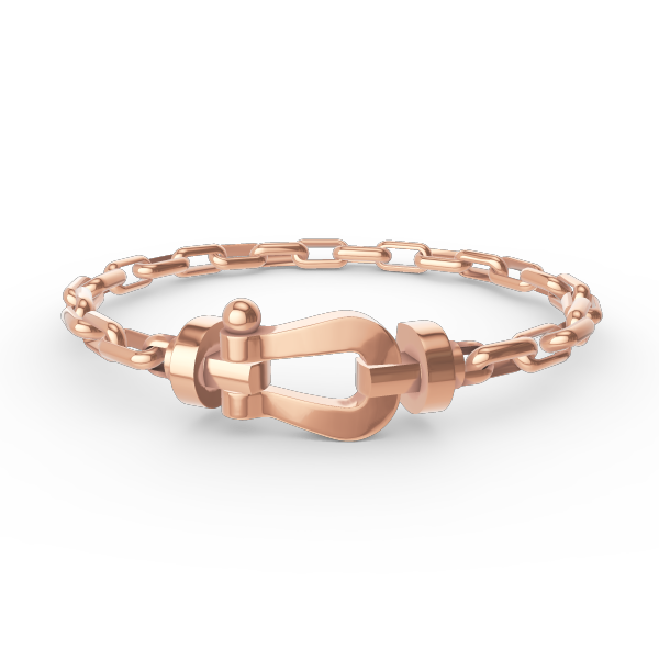 [⭐Lioran]FORCE LARGE HORSESHOE CLASP  METAL BRACELET