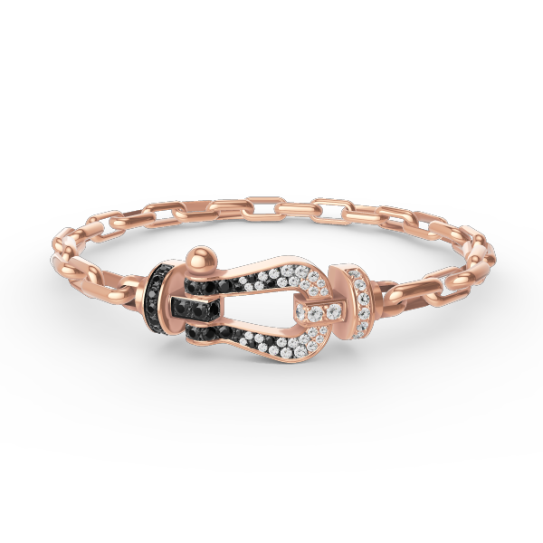 [⭐Lioran]FORCE LARGE HORSESHOE CLASP  METAL BRACELET
