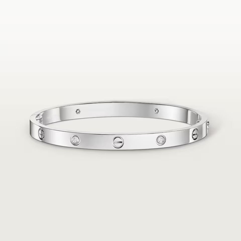 [⭐Lioran]LOVE BRACELET 4.8MM 4 DIAMONDS