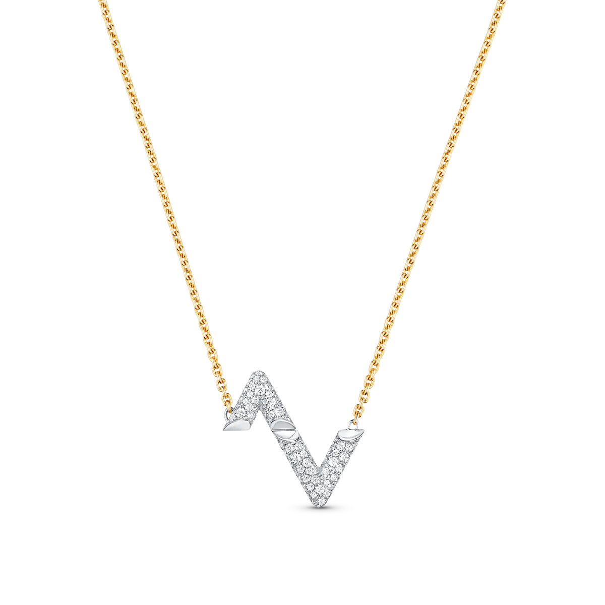 [⭐Lioran]VOLT SILVER DIAMOND PEDANT NECKLACE