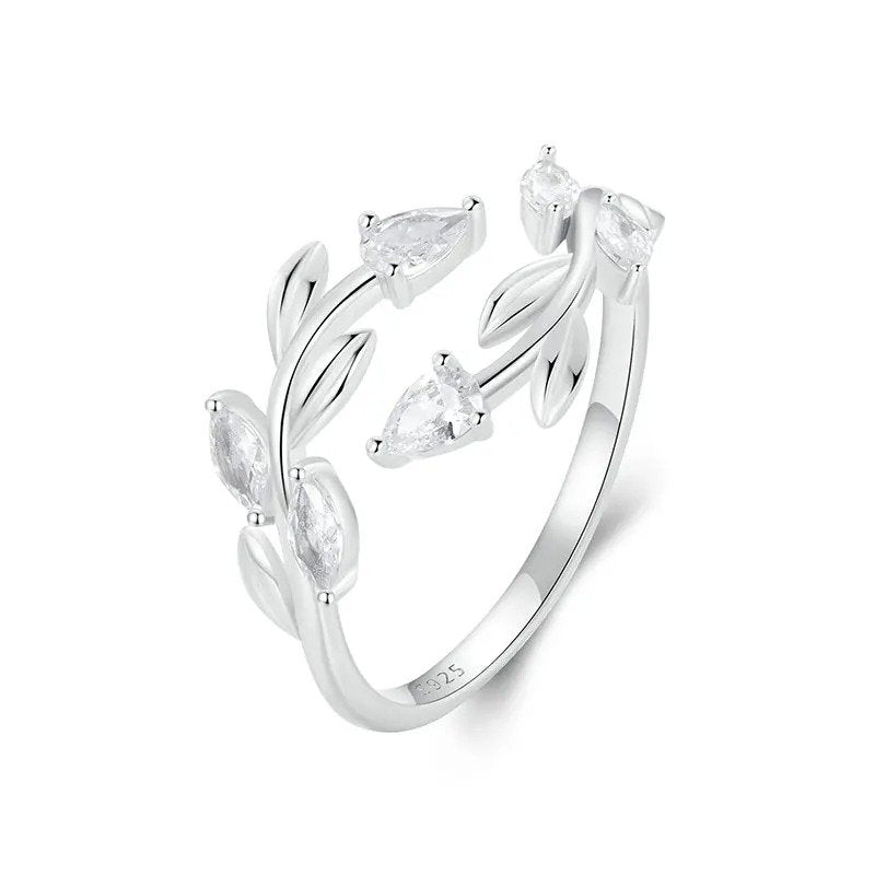 Simple Leaf Adjustable Ring ⭐Lioran Leaves Statement
