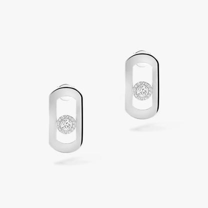 [⭐Lioran]So Move Diamond Earrings in Yellow Gold