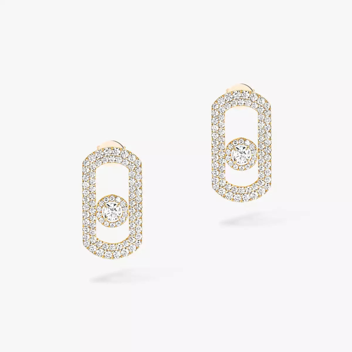 [⭐Lioran]So Move Pave_-Set Diamond Earrings in Silver