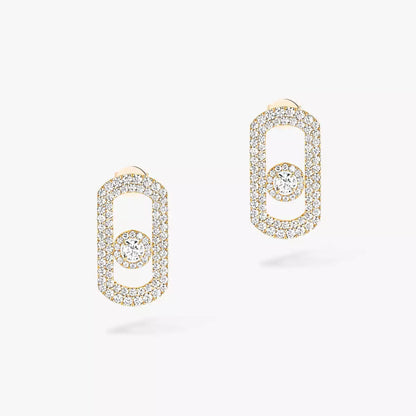 [⭐Lioran]So Move Pave_-Set Diamond Earrings in Silver