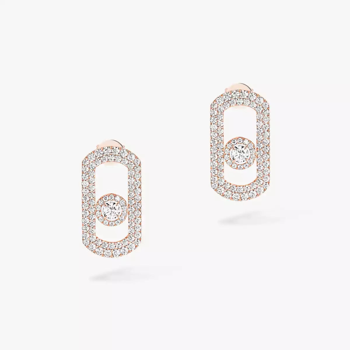 [⭐Lioran]So Move Pave_-Set Diamond Earrings in Silver