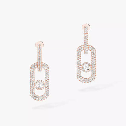 [⭐Lioran]So Move XL Pave_-Set Diamond Pendant Earrings