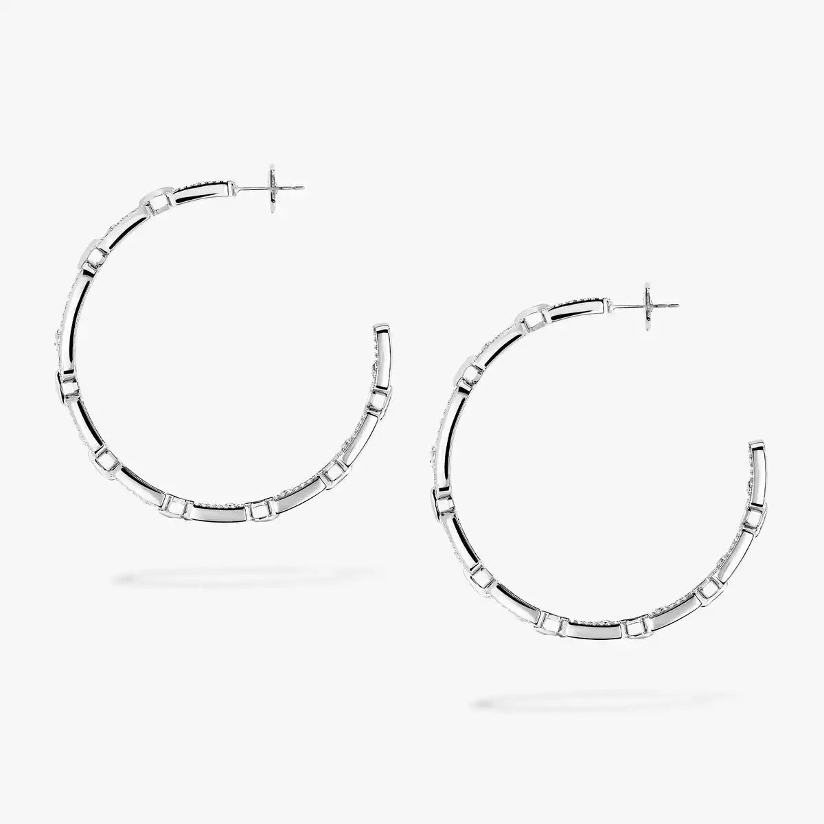 [[⭐Lioran]Move Link Diamond Hoop Earrings