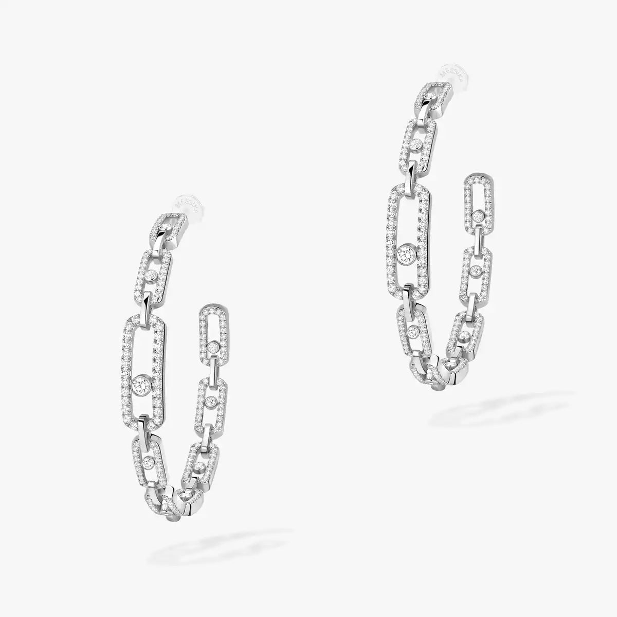 [[⭐Lioran]Move Link Diamond Hoop Earrings