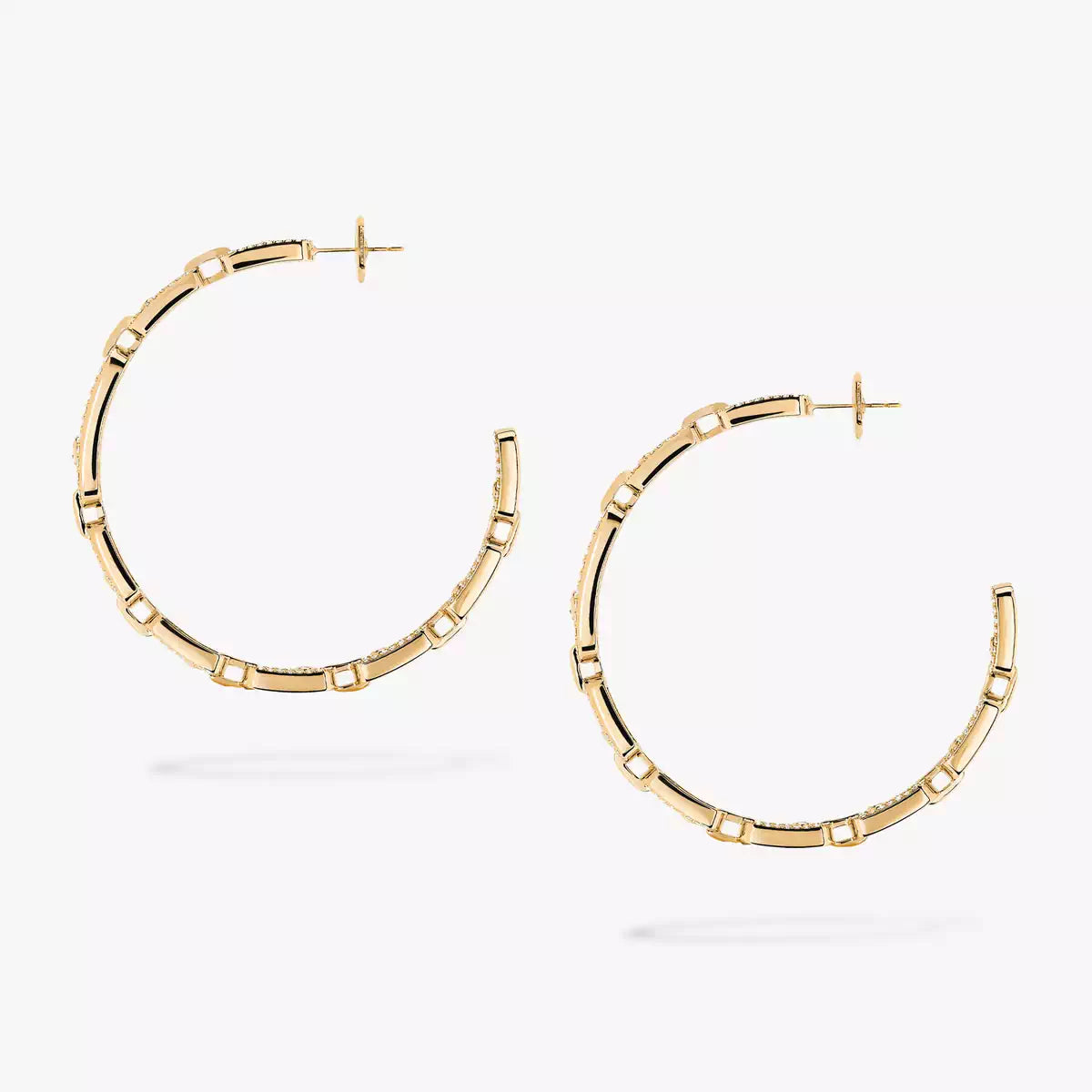 [[⭐Lioran]Move Link Diamond Hoop Earrings