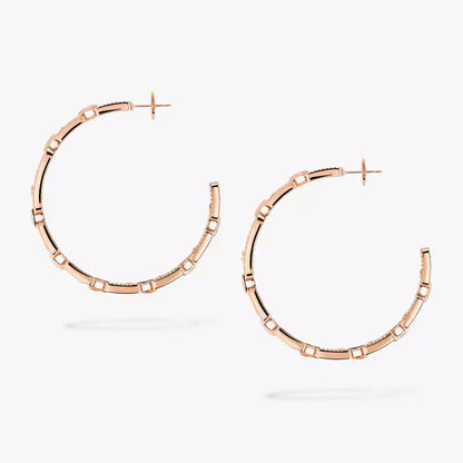 [[⭐Lioran]Move Link Diamond Hoop Earrings
