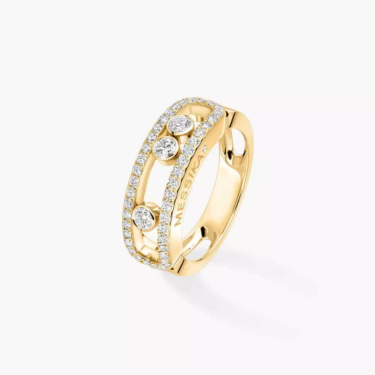[⭐Lioran] Move Gold Diamond Pave_ Ring
