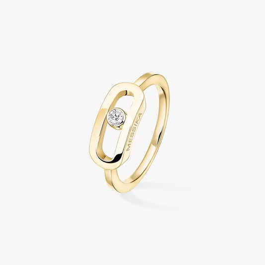 [⭐Lioran]Move Uno Diamond Ring in Gold