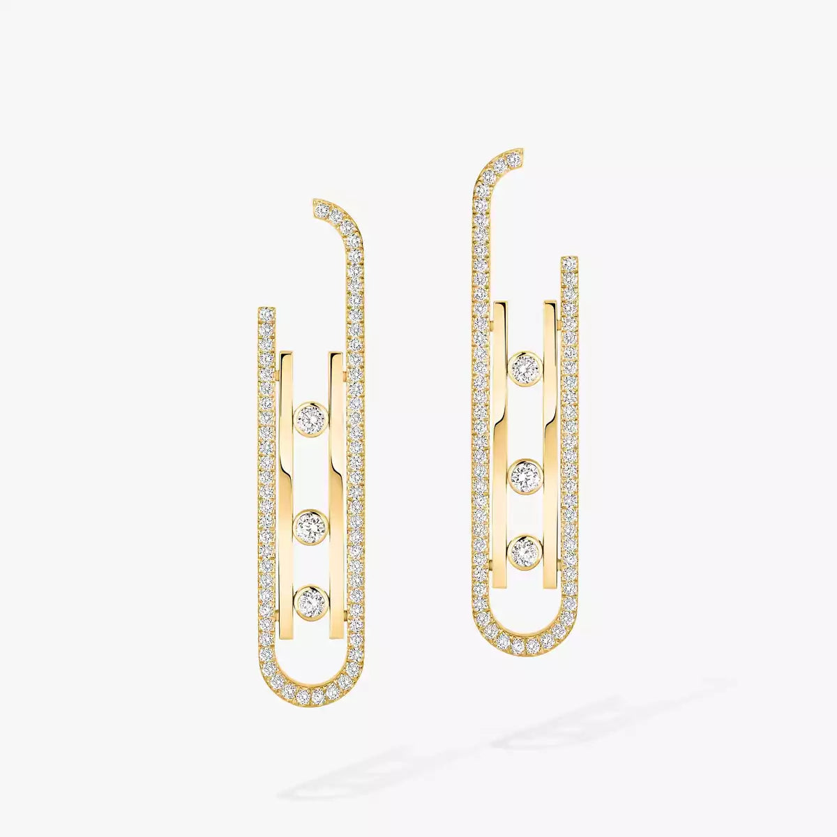 [⭐Lioran]Diamond Pendant Earrings Move 10Th