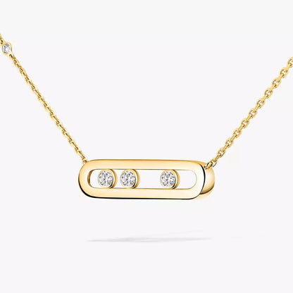 [⭐Lioran] Baby Move Gold Diamond Necklace