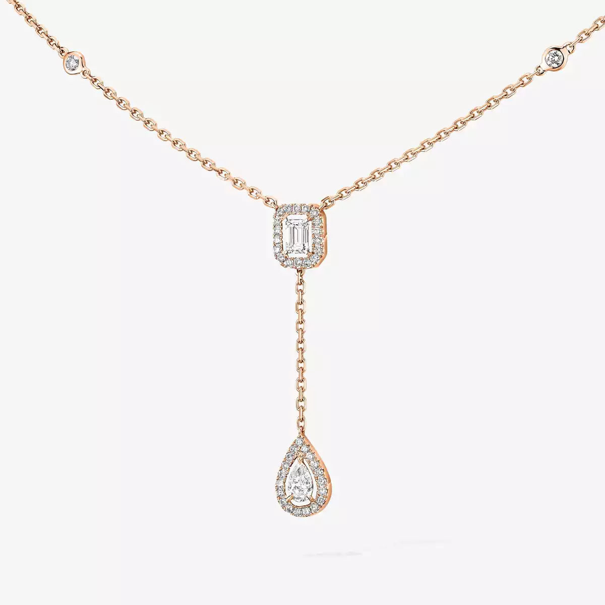[⭐Lioran]Gold Diamond Tie Necklace