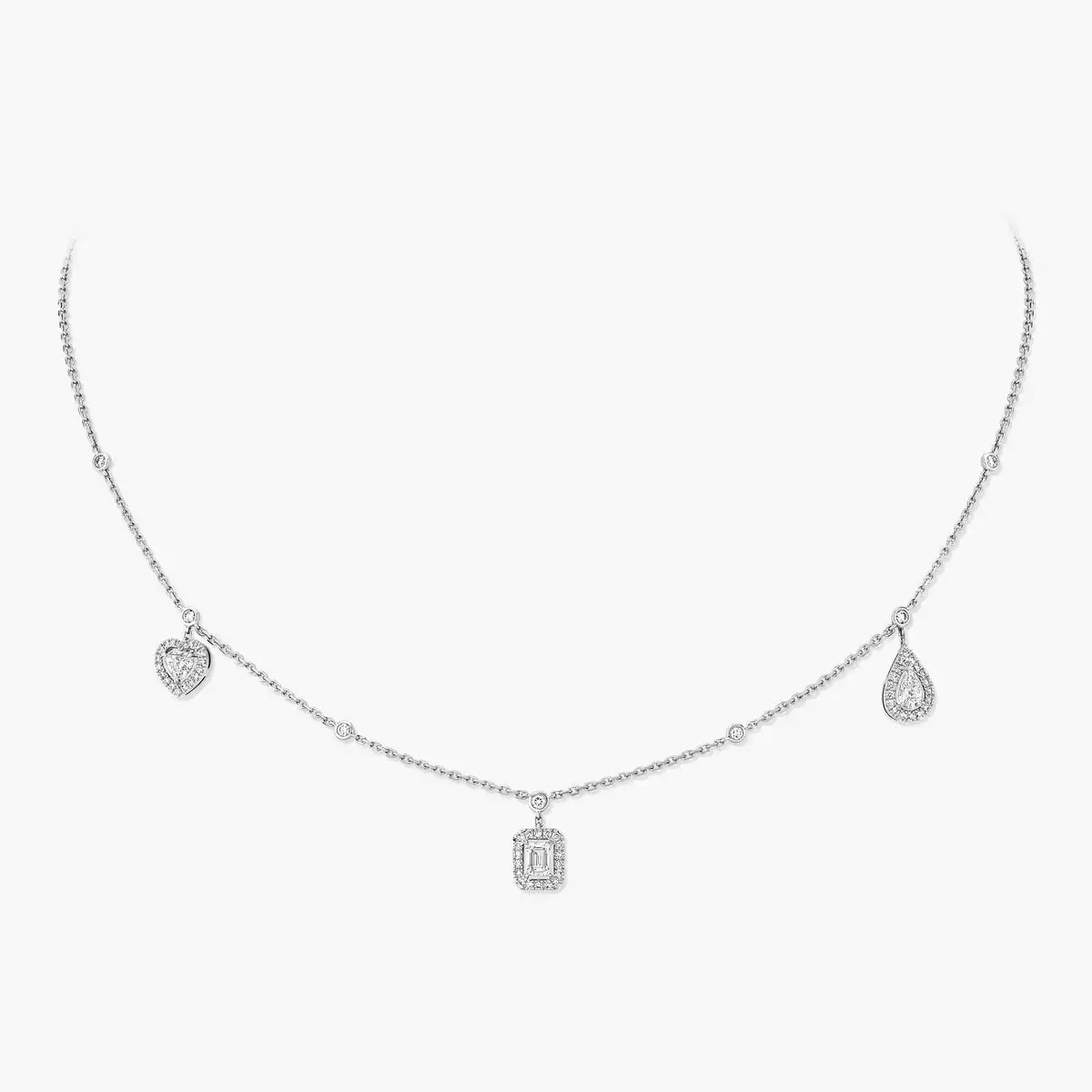 [⭐Lioran]My Twin Diamond Necklace in Silver