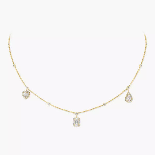 [⭐Lioran]My Twin Diamond Necklace in Silver