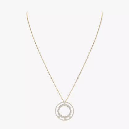 [⭐Lioran]Move Romane Long Pave_-Set Diamond Necklace
