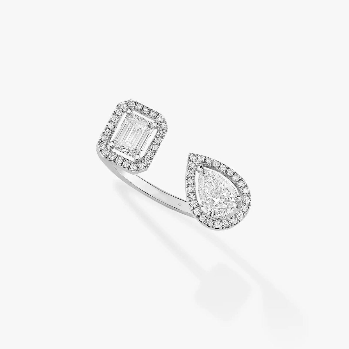 [⭐Lioran]MY TWIN TOI & MOI SILVER DIAMOND RING
