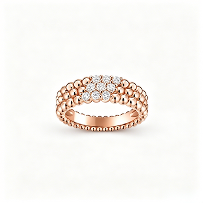 [⭐Lioran] THREE-ROW DIAMOND RING