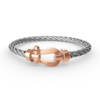 [⭐Lioran]FORCE LARGE HORSESHOE NO DIAMOND BRACELET ROSE GOLD