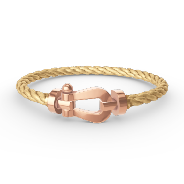 [⭐Lioran]FORCE LARGE HORSESHOE NO DIAMOND BRACELET ROSE GOLD