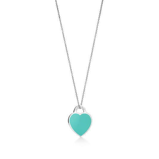 [Lioran]SMALL HEART TAG PENDANT STERLING SILVER