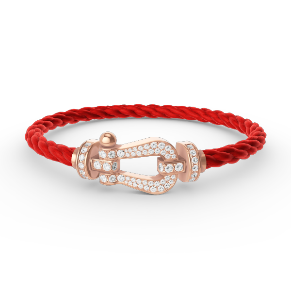 [⭐Lioran]FORCE LARGE HORSESHOE FULL DIAMOND BRACELET ROSE GOLD