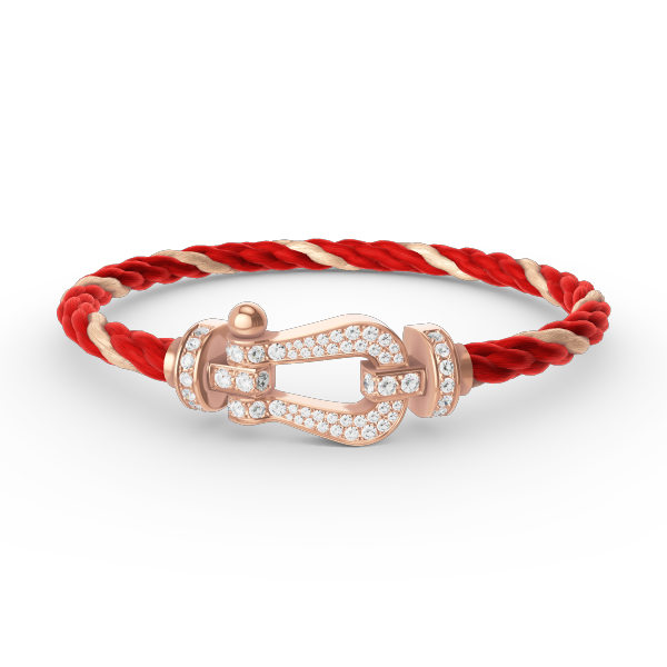 [⭐Lioran]FORCE LARGE HORSESHOE FULL DIAMOND BRACELET ROSE GOLD