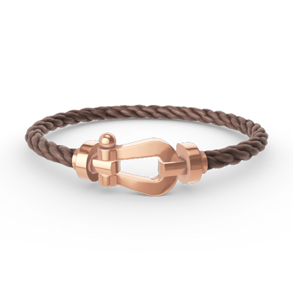 [⭐Lioran]FORCE LARGE HORSESHOE NO DIAMOND BRACELET ROSE GOLD