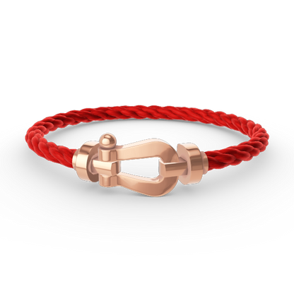 [⭐Lioran]FORCE LARGE HORSESHOE NO DIAMOND BRACELET ROSE GOLD