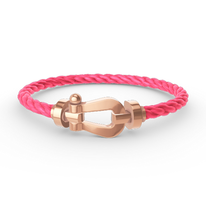 [⭐Lioran]FORCE LARGE HORSESHOE NO DIAMOND BRACELET ROSE GOLD
