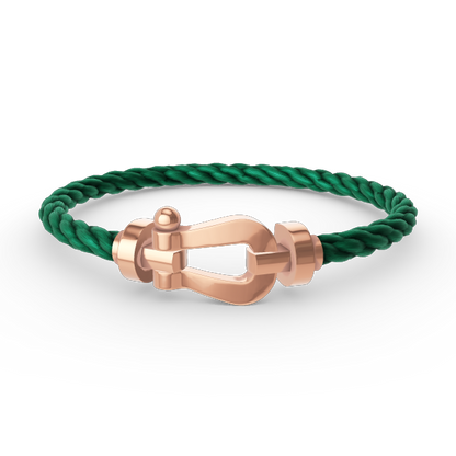 [⭐Lioran]FORCE LARGE HORSESHOE NO DIAMOND BRACELET ROSE GOLD