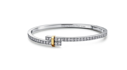 [Lioran]EDGE DIAMOND GOLD SILVER BRACELET