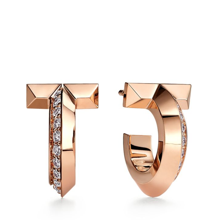 [Lioran]T1 HOOP DIAMOND EARRINGS
