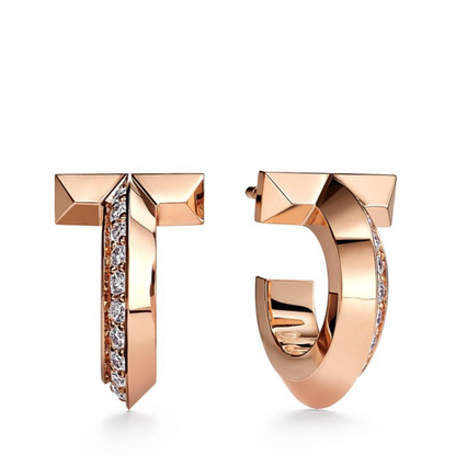 [Lioran]T1 HOOP DIAMOND EARRINGS
