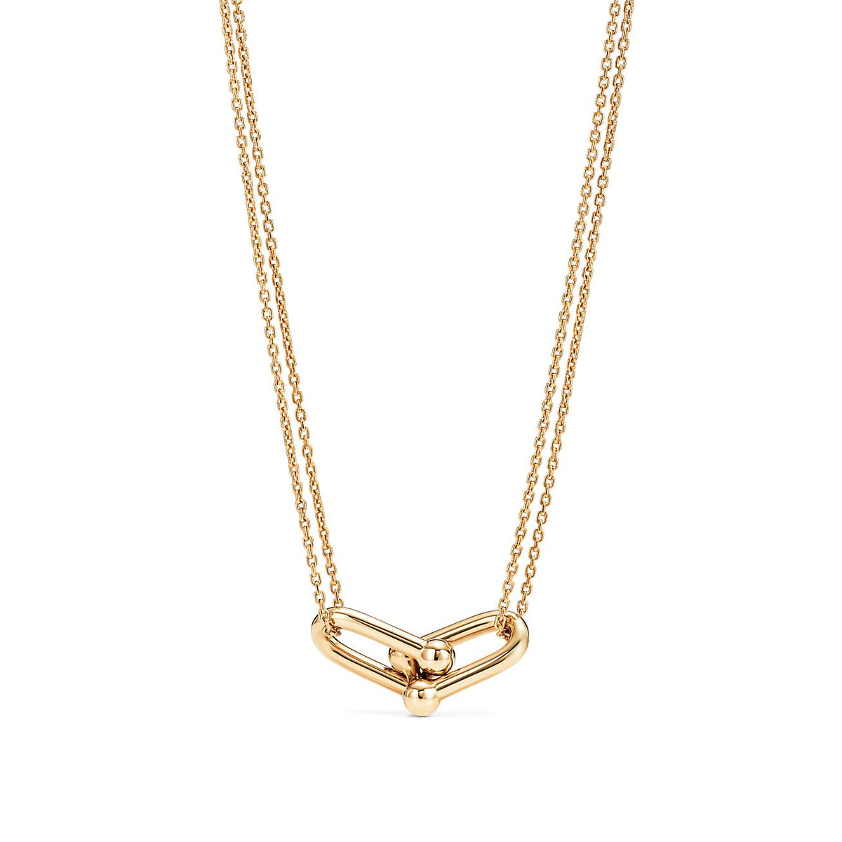 [Lioran]HARDWEAR GOLD DOUBLE LINK NECKLACE