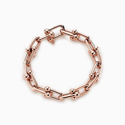 [Lioran]HARDWEAR BRACELET PINK GOLD AND SILVER