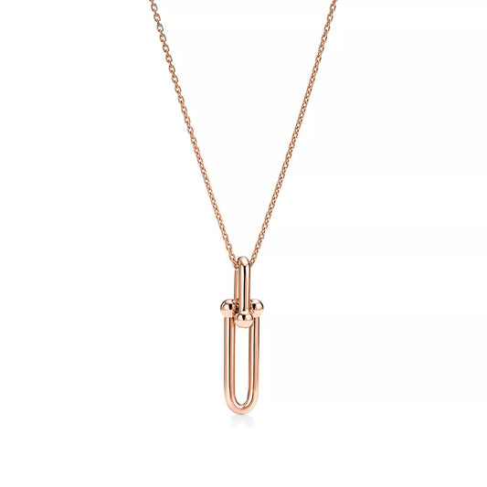 [Lioran]HARDWEAR DROP DOUBLE LINK PEDANT NECKLACE