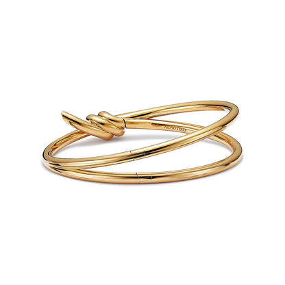[Lioran]KNOT DOUBLE ROW GOLD BRACELET