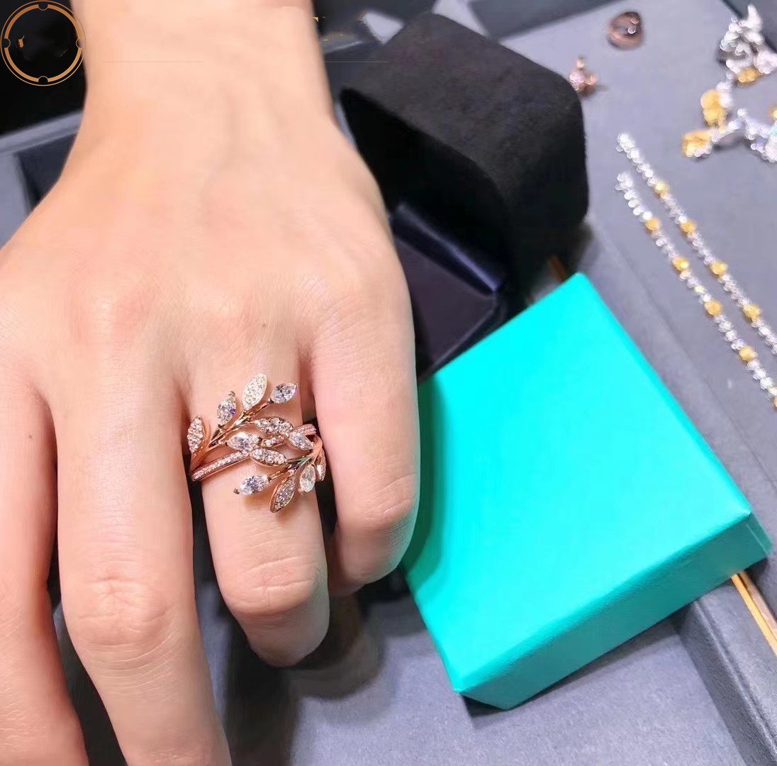 [Lioran]VICTORIA DIAMOND VINE BYPASS RING PINK GOLD