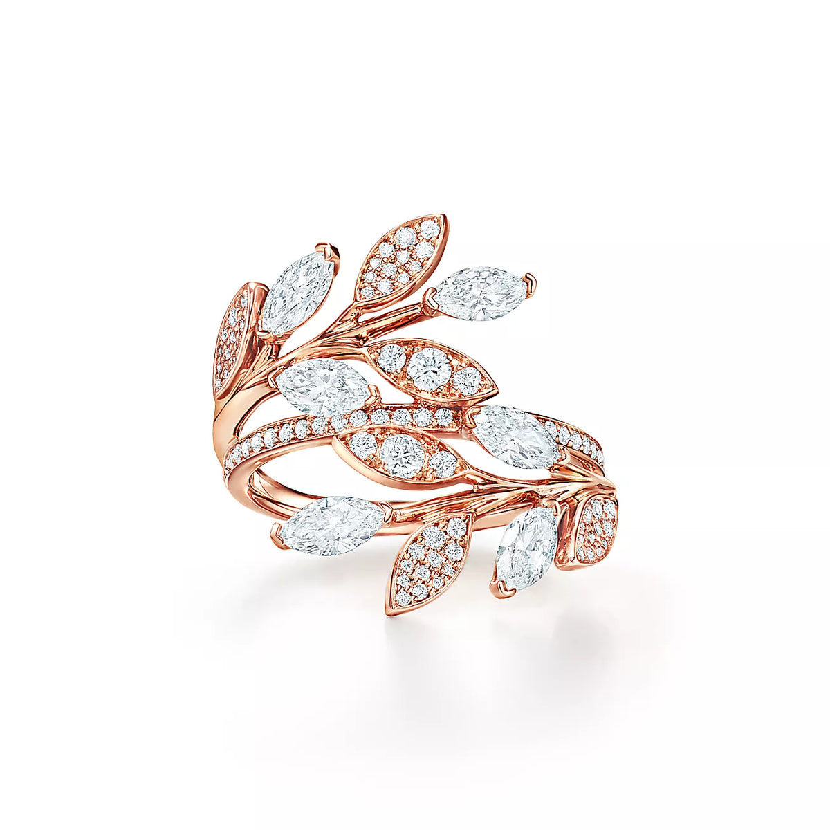 [Lioran]VICTORIA DIAMOND VINE BYPASS RING PINK GOLD