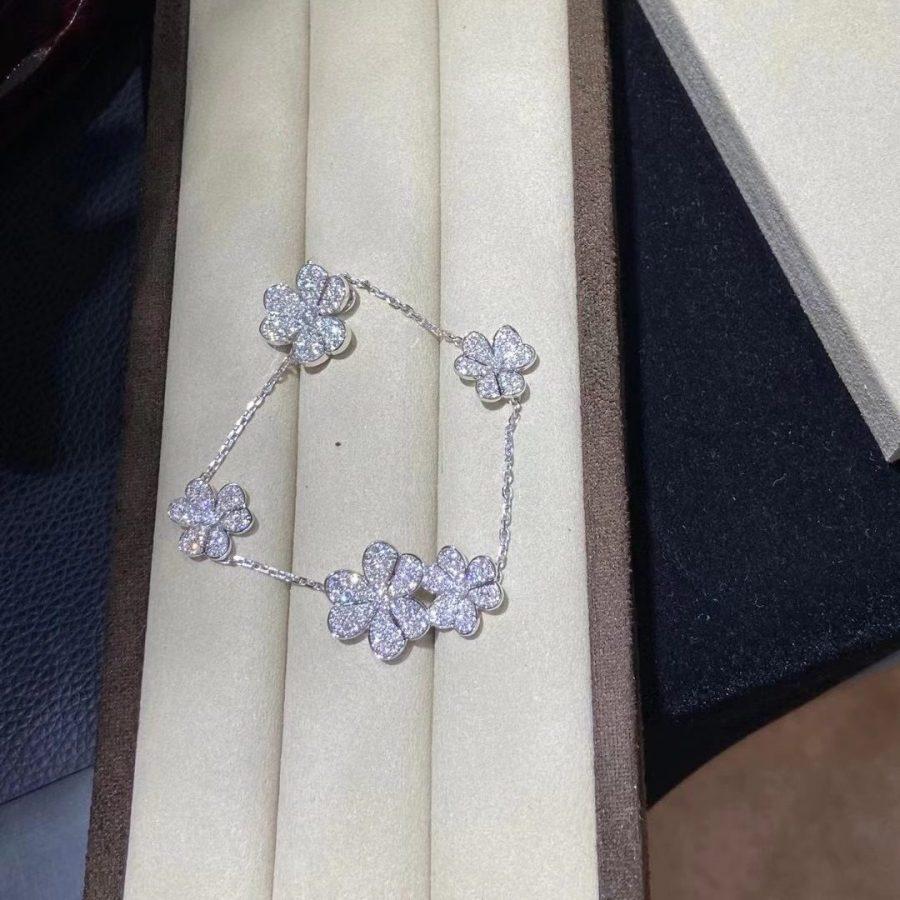 [⭐Lioran]FRIVOLE SILVER 5 FLOWERS BRACELET