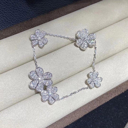 [⭐Lioran]FRIVOLE SILVER 5 FLOWERS BRACELET