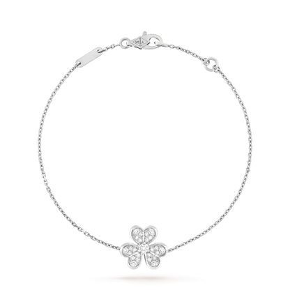 [⭐Lioran]FRIVOLE SILVER FLOWER DIAMOND BRACELET
