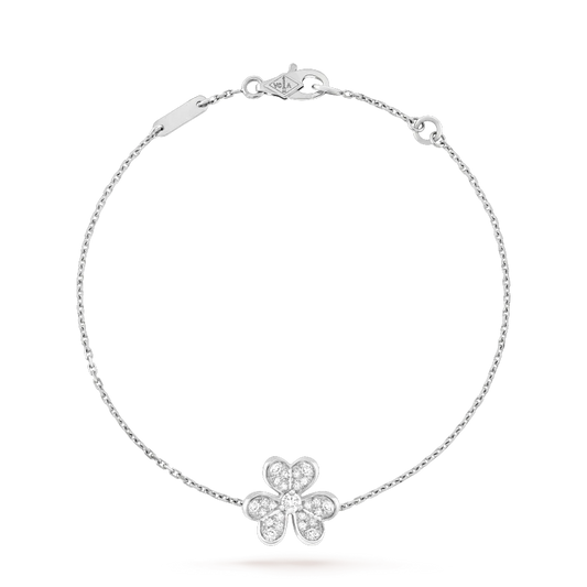 [⭐Lioran]FRIVOLE SILVER FLOWER DIAMOND BRACELET