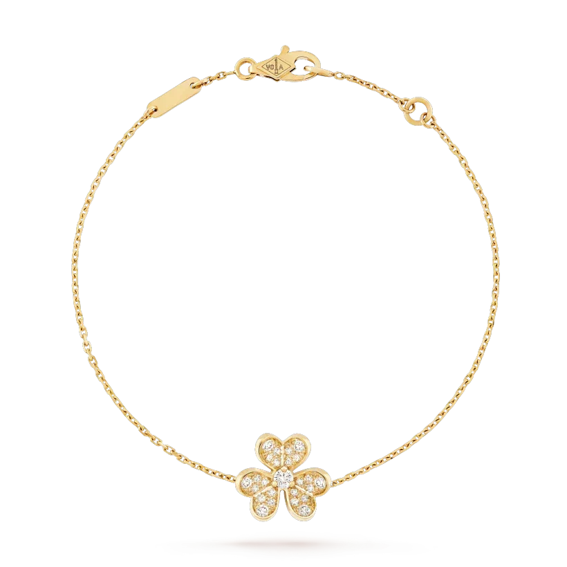 [⭐Lioran]FRIVOLE GOLD FLOWER DIAMOND BRACELET