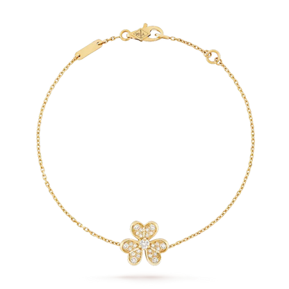 [⭐Lioran]FRIVOLE GOLD FLOWER DIAMOND BRACELET