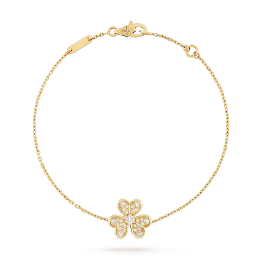 [⭐Lioran]FRIVOLE GOLD FLOWER DIAMOND BRACELET