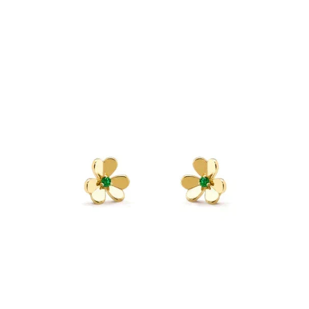 [⭐Lioran]FRIVOLE  FLOWER MALACHITE EARRINGS